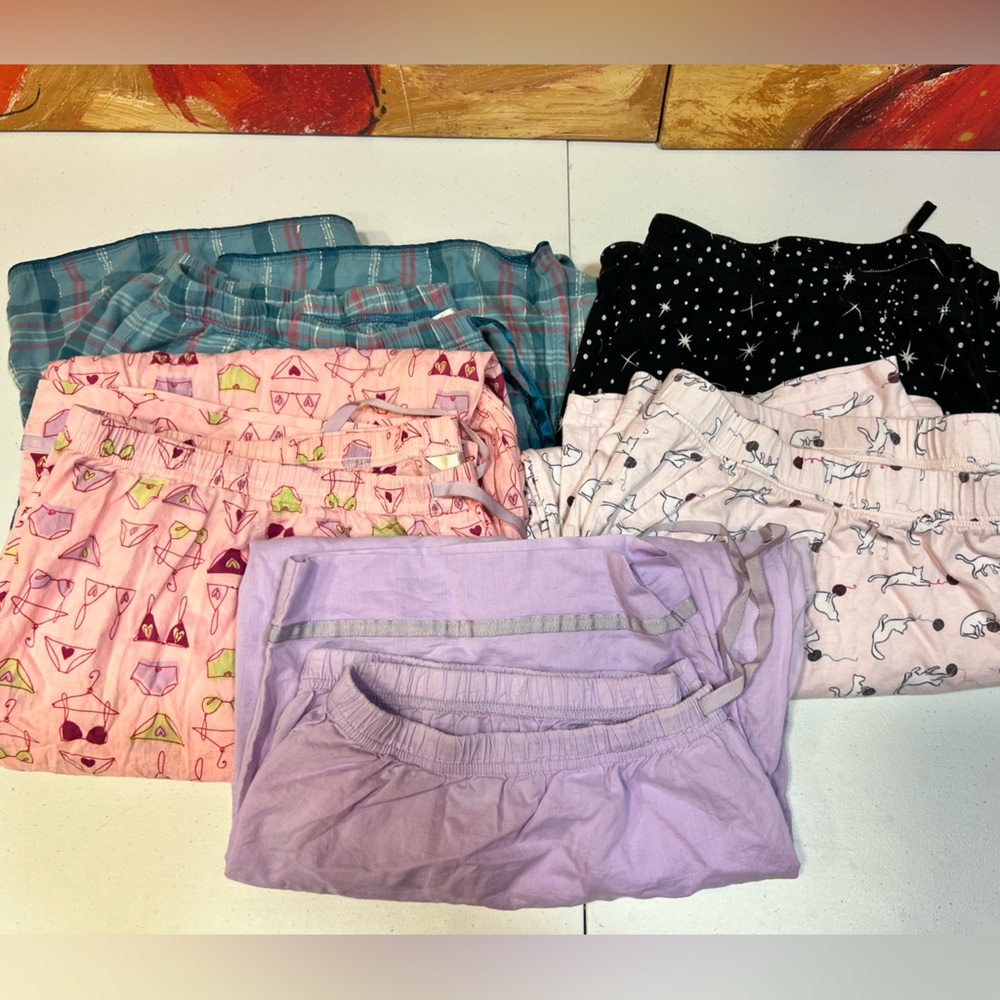 Pajama Bottoms Bundles (5 pair), size 26/28 (3X)